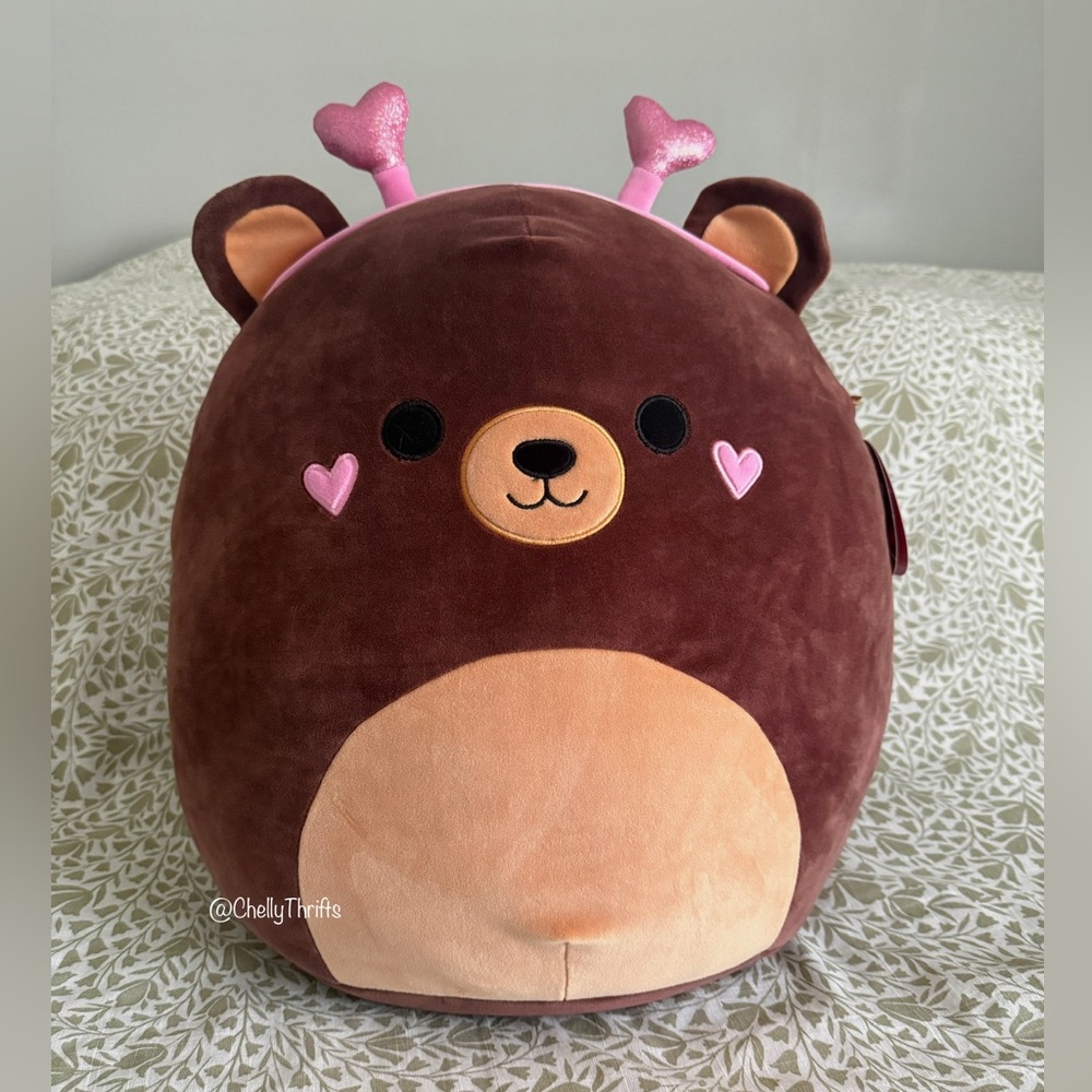 Squishmallow Omar the Bear VALENTINES DAY EDITION 16”